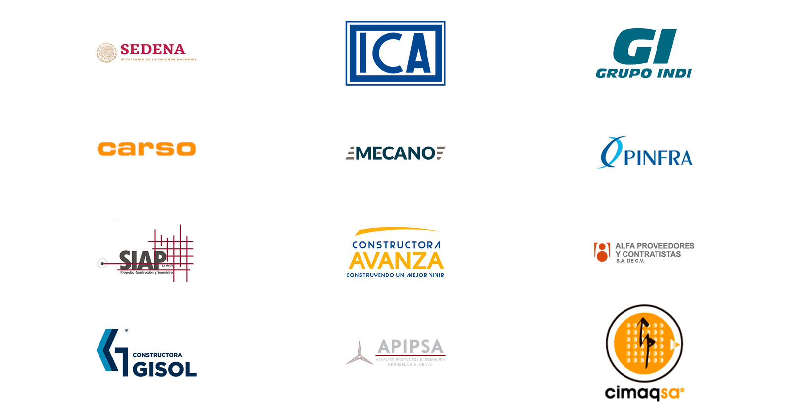 Logotipos de clientes de Torque Maquinaria